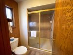 Mammoth Condo Rental Arrowhead 4: Second bathroom on second floor has a large walk-in shower